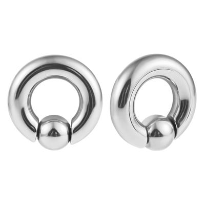 Vankula 2 kom Tuneli za čepiće za uši 316L nehrđajući čelik Piercing Captive Hoop Mjerači za uho Utezi za piercing tijela Nakit za tijelo