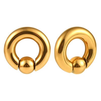 Vankula 2 kom Tuneli za čepiće za uši 316L nehrđajući čelik Piercing Captive Hoop Mjerači za uho Utezi za piercing tijela Nakit za tijelo
