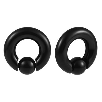 Vankula 2 kom Tuneli za čepiće za uši 316L nehrđajući čelik Piercing Captive Hoop Mjerači za uho Utezi za piercing tijela Nakit za tijelo