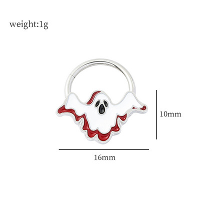 Nos vještica sa šarkama za nos Besplatna dostava Žene Naušnice za piercing Žene Muškarci Uho Nose Pregrada Piercing Nakit za tijelo