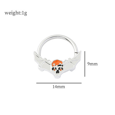 Nos vještica sa šarkama za nos Besplatna dostava Žene Naušnice za piercing Žene Muškarci Uho Nose Pregrada Piercing Nakit za tijelo