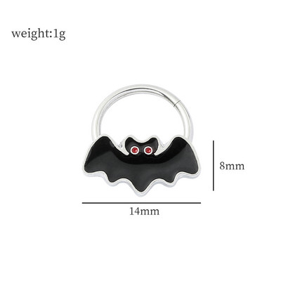 Nos vještica sa šarkama za nos Besplatna dostava Žene Naušnice za piercing Žene Muškarci Uho Nose Pregrada Piercing Nakit za tijelo