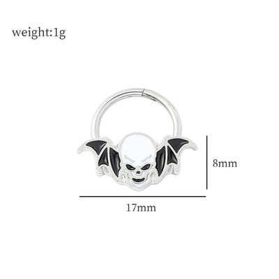 Nos vještica sa šarkama za nos Besplatna dostava Žene Naušnice za piercing Žene Muškarci Uho Nose Pregrada Piercing Nakit za tijelo