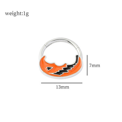 Nos vještica sa šarkama za nos Besplatna dostava Žene Naušnice za piercing Žene Muškarci Uho Nose Pregrada Piercing Nakit za tijelo