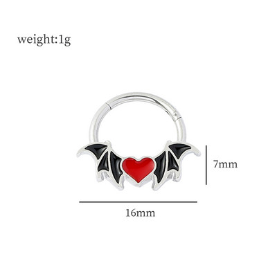 Nos vještica sa šarkama za nos Besplatna dostava Žene Naušnice za piercing Žene Muškarci Uho Nose Pregrada Piercing Nakit za tijelo