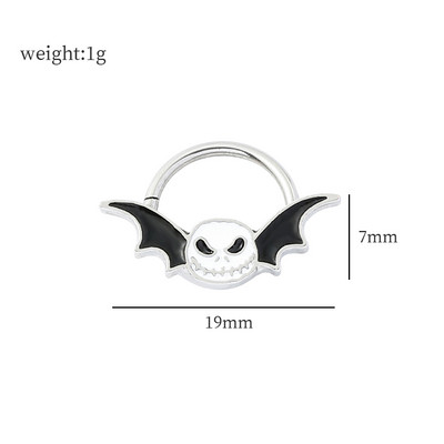 Nos vještica sa šarkama za nos Besplatna dostava Žene Naušnice za piercing Žene Muškarci Uho Nose Pregrada Piercing Nakit za tijelo