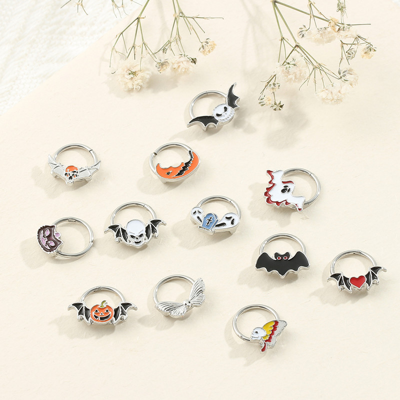 Nos vještica sa šarkama za nos Besplatna dostava Žene Naušnice za piercing Žene Muškarci Uho Nose Pregrada Piercing Nakit za tijelo