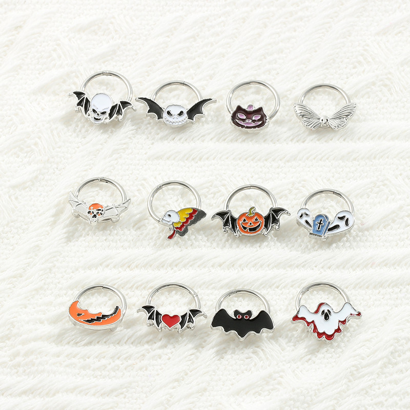 Nos vještica sa šarkama za nos Besplatna dostava Žene Naušnice za piercing Žene Muškarci Uho Nose Pregrada Piercing Nakit za tijelo