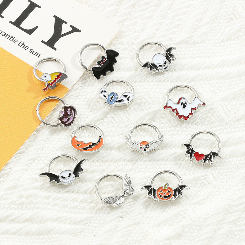 Nos vještica sa šarkama za nos Besplatna dostava Žene Naušnice za piercing Žene Muškarci Uho Nose Pregrada Piercing Nakit za tijelo