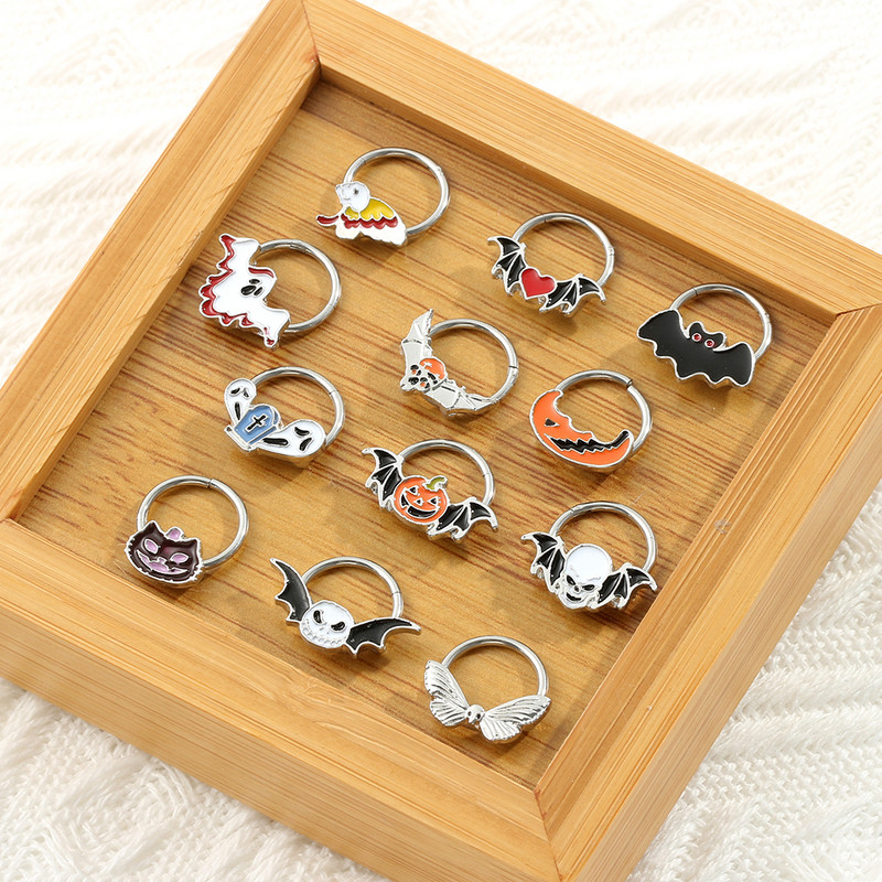 Nos vještica sa šarkama za nos Besplatna dostava Žene Naušnice za piercing Žene Muškarci Uho Nose Pregrada Piercing Nakit za tijelo