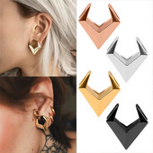 Vanku 2kom Geometrija od nehrđajućeg čelika Sedlo Čepovi za tunele za uho Ekspander Stretchers Mjerači Naušnice Piercing Nakit za tijelo
