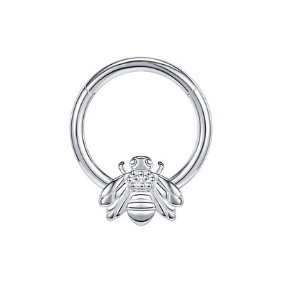 AOEDEJ 16G Sarved nina augustamine naistele roostevabast terasest lehtede kett vaheseina rõngas Hoop Clicker kõhre Helix Tragus kõrvarõngas meeste