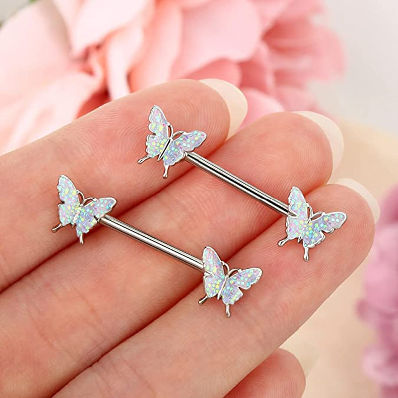 Kruna od nehrđajućeg čelika Set za piercing za bradavice Srce za bradavice Nakit Masovni kristalni prsten za bradavice Lot Piercing Pezon paket nakita za tijelo