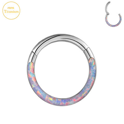 F136 titanski septum piercing prsten za nos 8-10 mm opalni zglobni segment kliker ušne hrskavice naušnice helix usne piercing nakit za tijelo