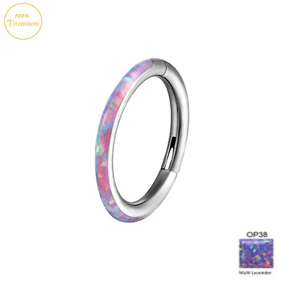F136 titanski septum piercing prsten za nos 8-10 mm opalni zglobni segment kliker ušne hrskavice naušnice helix usne piercing nakit za tijelo