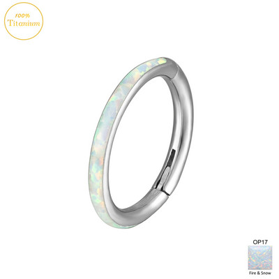 F136 titanski septum piercing prsten za nos 8-10 mm opalni zglobni segment kliker ušne hrskavice naušnice helix usne piercing nakit za tijelo