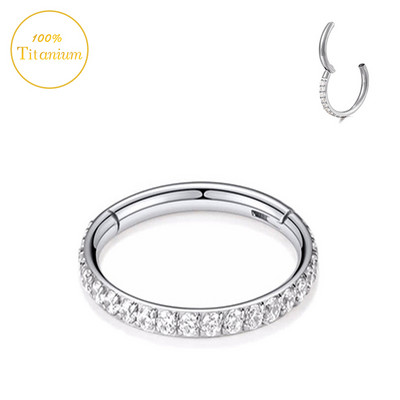 F136 titanski septum piercing prsten za nos 8-10 mm opalni zglobni segment kliker ušne hrskavice naušnice helix usne piercing nakit za tijelo