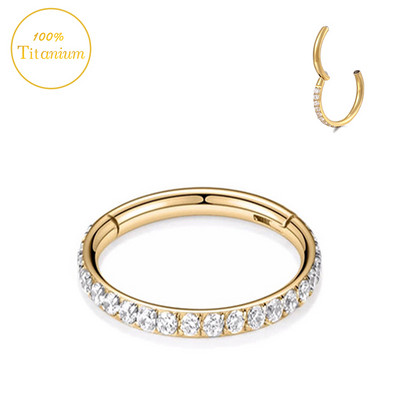 F136 titanski septum piercing prsten za nos 8-10 mm opalni zglobni segment kliker ušne hrskavice naušnice helix usne piercing nakit za tijelo