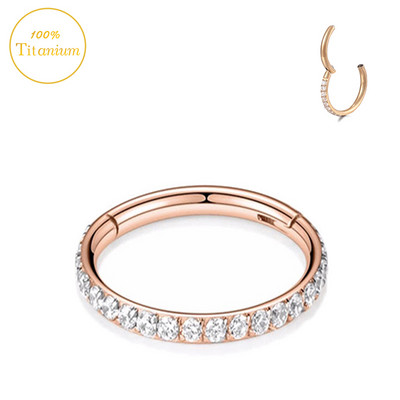 F136 titanski septum piercing prsten za nos 8-10 mm opalni zglobni segment kliker ušne hrskavice naušnice helix usne piercing nakit za tijelo