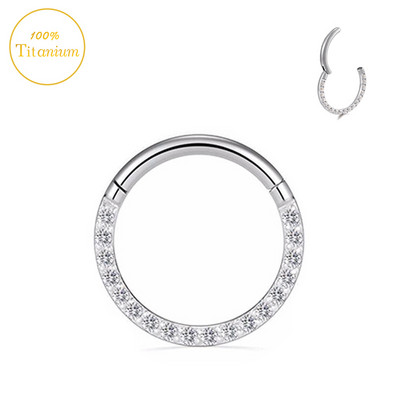 F136 titanski septum piercing prsten za nos 8-10 mm opalni zglobni segment kliker ušne hrskavice naušnice helix usne piercing nakit za tijelo