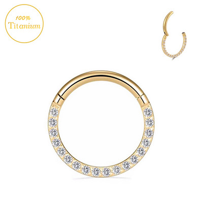 F136 titanski septum piercing prsten za nos 8-10 mm opalni zglobni segment kliker ušne hrskavice naušnice helix usne piercing nakit za tijelo