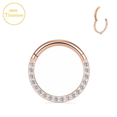F136 titanski septum piercing prsten za nos 8-10 mm opalni zglobni segment kliker ušne hrskavice naušnice helix usne piercing nakit za tijelo