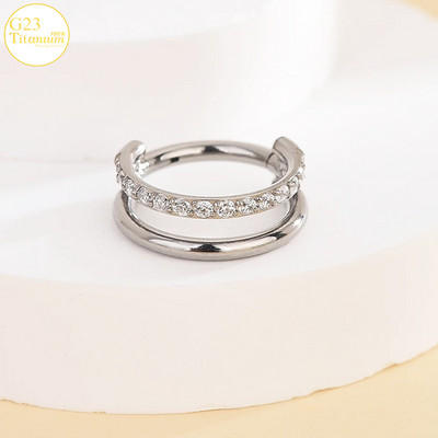F136 titanski septum piercing prsten za nos 8-10 mm opalni zglobni segment kliker ušne hrskavice naušnice helix usne piercing nakit za tijelo