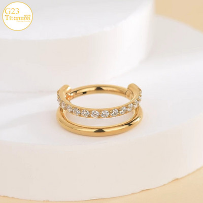 F136 titanski septum piercing prsten za nos 8-10 mm opalni zglobni segment kliker ušne hrskavice naušnice helix usne piercing nakit za tijelo