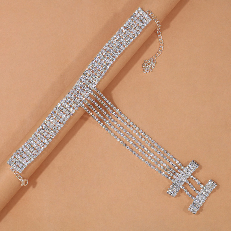 Stonefans Boho narukvica za gležnjeve i prsten za prste Bling Jewely za žene Bling Crystal Višeslojna narukvica za prste Prsten za noge Narukvica s lancem