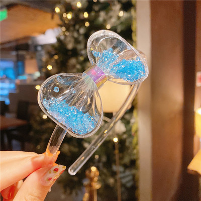 Noua bentita arc transparenta cu nisipurile mișcătoare drăguță fetiță arc stea bentiță petrecere de aniversare accesorii pentru păr pentru copii