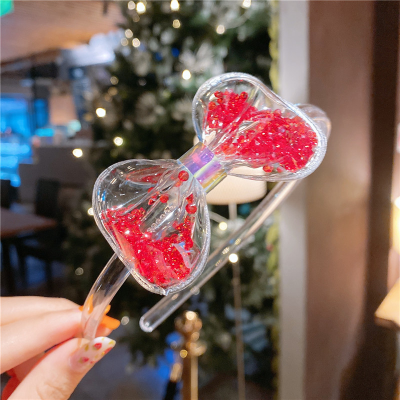 Noua bentita arc transparenta cu nisipurile mișcătoare drăguță fetiță arc stea bentiță petrecere de aniversare accesorii pentru păr pentru copii