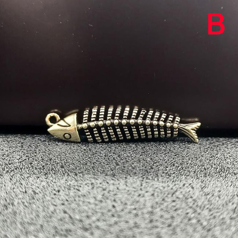 Breloc de mașină din alamă vintage din oase de pește, bricolaj, accesorii pentru breloc, bijuterii, breloc, agățat, cadouri, modă bărbați, femei