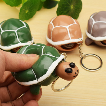 Creative Squeeze Turtle Keychain Peanant Decompression Artifact Relaxation Vent Toy Dou Yin Celebrity Inspired Kidg Gifts Toy