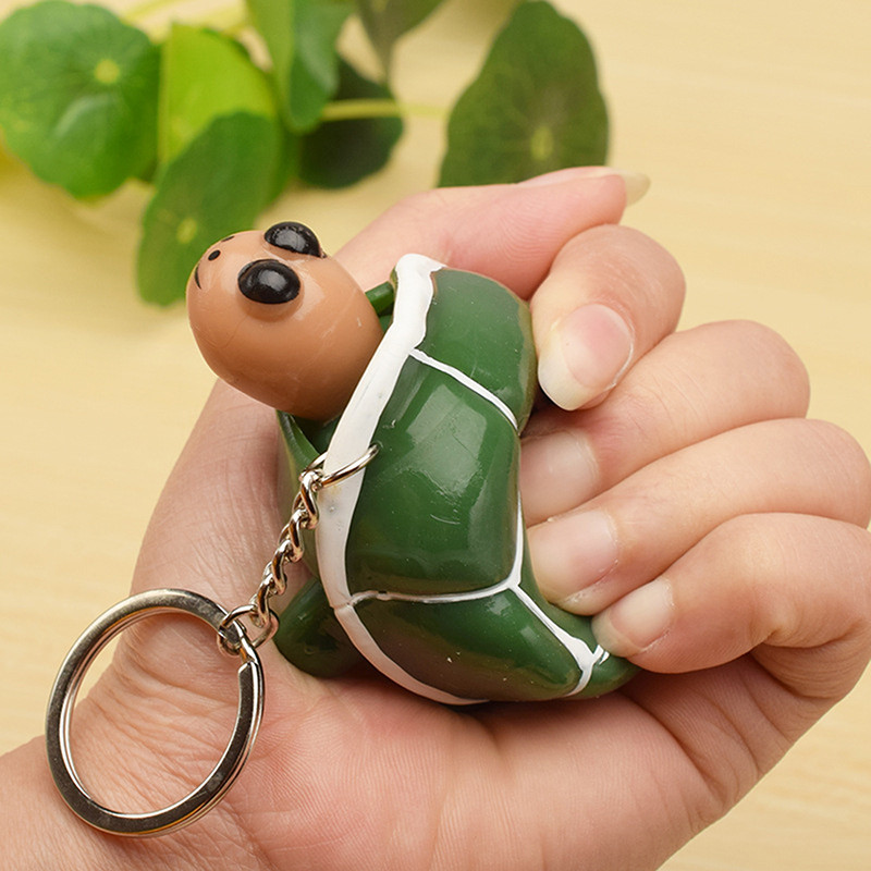 Creative Squeeze Turtle Keychain Privjesak Artefakt za dekompresiju Ventilacija za relaksaciju Igračka Dou Yin Kidg Darovi igračka inspirirana slavnim osobama