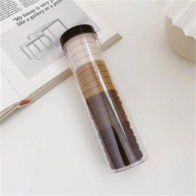 Bandă elastică mare de culoare pură pentru fată, 20 de piese, versiunea coreeană a fixatorului pentru coadă de cal, gumă de mestecat, bandă elastică pentru păr, accesorii pentru păr pentru fete