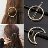 Nova modna kopča za kosu u obliku srca ljubavi Elegantna okrugla ukosnica u obliku zvijezde za žene Djevojke Slatke ukosnice Ukosnice Geometrijski dodaci za kosu