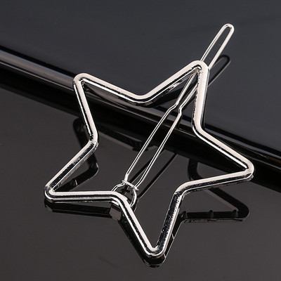 Nova modna kopča za kosu u obliku srca ljubavi Elegantna okrugla ukosnica u obliku zvijezde za žene Djevojke Slatke ukosnice Ukosnice Geometrijski dodaci za kosu