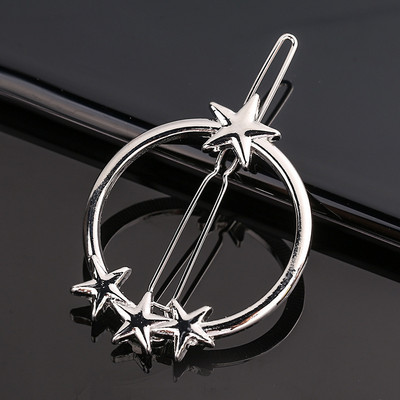 Nova modna kopča za kosu u obliku srca ljubavi Elegantna okrugla ukosnica u obliku zvijezde za žene Djevojke Slatke ukosnice Ukosnice Geometrijski dodaci za kosu