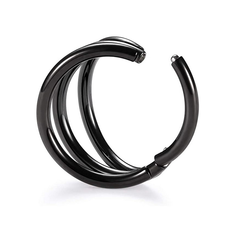 16g 18g Segment Tragus Helix porc fülbevaló orrgyűrű Septum Clicker Conch testpiercing ékszer 316L sebészeti acél