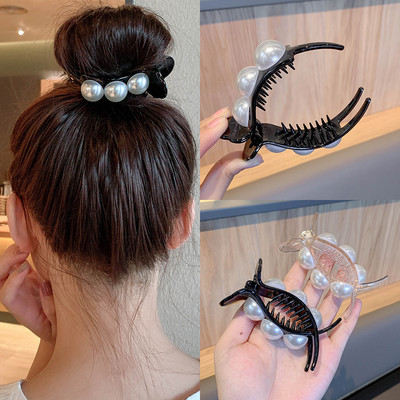 Clip de păr Fashion și elegant Big Pearl Girl Acrilic Curcubeu Candy Ball Clip de păr mare Clip de păr pentru femei Accesorii pentru păr