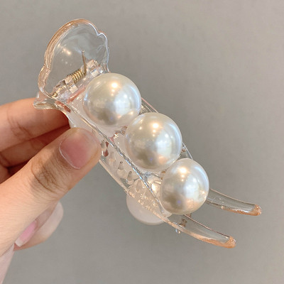 Modna i elegantna velika biserna kopča za djevojku Akrilna kuglica u boji duginog slatkiša Velika kopča za kosu Ženska kopča za kosu Dodaci za kosu