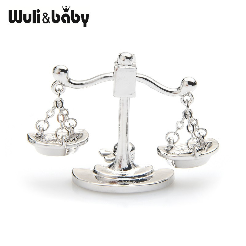 Wuli&baby Broșe Scorpion de culoare aurie Femei Bărbați aliaj Balanță Constelație Banchet Broșă petrecere Ace Cadouri