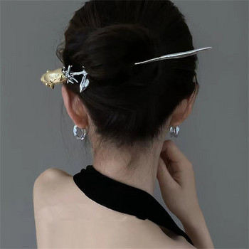 Fashion Butterfly Hair Sticks for Women Shell Hair Clip Pins Minimalist Shape U Girls Hair Pins Maker Headwear