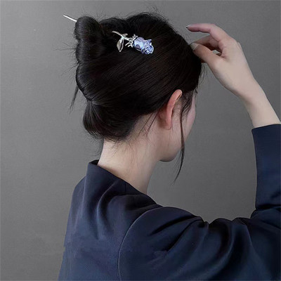 Bețișoare de păr tip fluture pentru femei Ace pentru cleme de păr în formă de U Minimalist pentru fete Agrafe pentru cocuri de păr