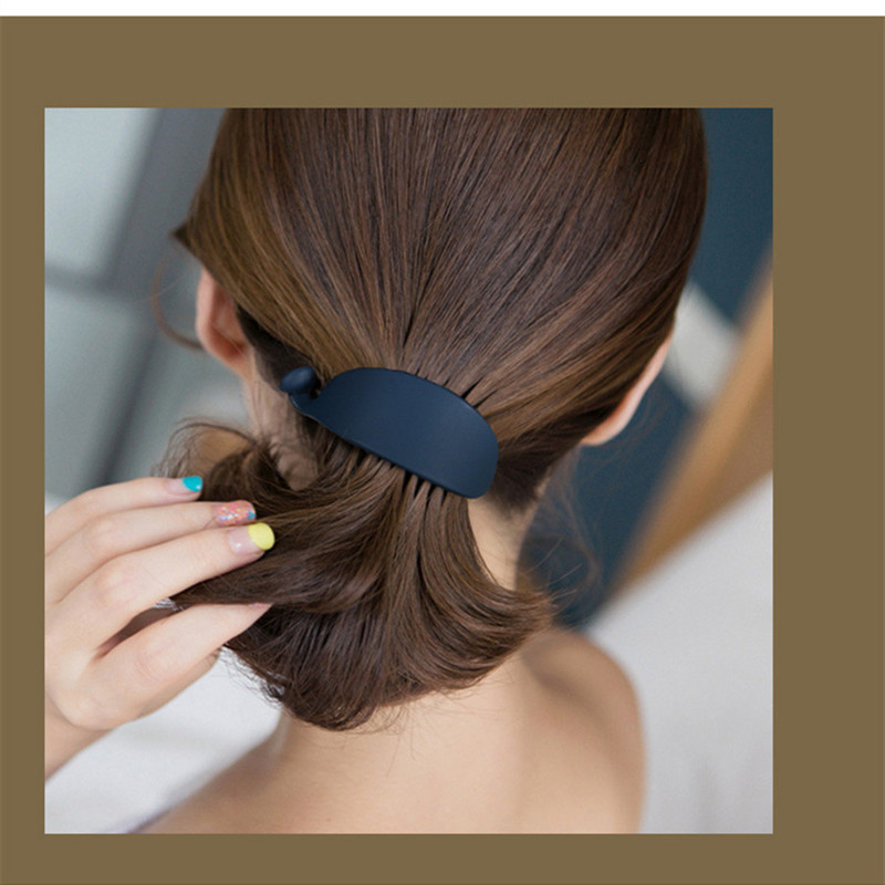 Naujos Korėjos saldainių spalvos Bananų formos Plaukų letenos Moteriškos Merginos Saldžios Plaukų Sąvaržėlės Arklio uodegos laikiklis Plaukų segtukai Madingi Plaukų Priedai