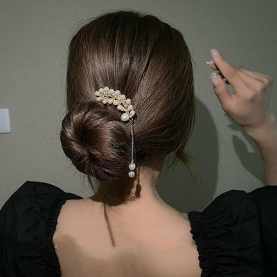 Vintage κομψή φουρκέτα κρίνο της κοιλάδας Φουρκέτες Barrette ζωικό φίδι Κλιπ μαλλιών Κλιπ για γυναίκες Αξεσουάρ μαλλιών για κορίτσια