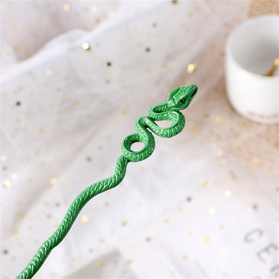 Vintage κομψή φουρκέτα κρίνο της κοιλάδας Φουρκέτες Barrette ζωικό φίδι Κλιπ μαλλιών Κλιπ για γυναίκες Αξεσουάρ μαλλιών για κορίτσια