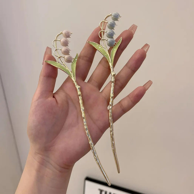 Vintage κομψή φουρκέτα κρίνο της κοιλάδας Φουρκέτες Barrette ζωικό φίδι Κλιπ μαλλιών Κλιπ για γυναίκες Αξεσουάρ μαλλιών για κορίτσια