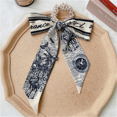 Populiariai parduodama madinga moteriška juostelė plaukų kaklaraištis plaukų kaklaraištis Bohemiškas arklio uodega lankas elastingas plaukų virvė ryšelis plaukų kaklaraištis plaukų priedai