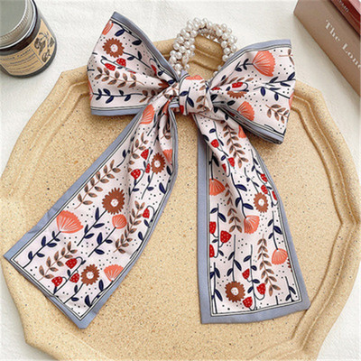 Populiariai parduodama madinga moteriška juostelė plaukų kaklaraištis plaukų kaklaraištis Bohemiškas arklio uodega lankas elastingas plaukų virvė ryšelis plaukų kaklaraištis plaukų priedai